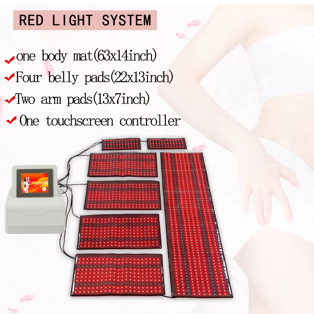 Sistema di luce rossa LED Light Therapy Machine Full Body Covered Pad 635/850nm Red light Therapy coperta per la perdita di peso corporeo completa