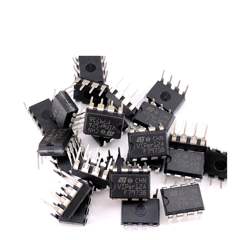 (10pcs) VIPER12A DIP-8 VIPER12 DIP 12A DIP-8  LOW POWER OFF LINE SMPS PRIMARY SWITCHER