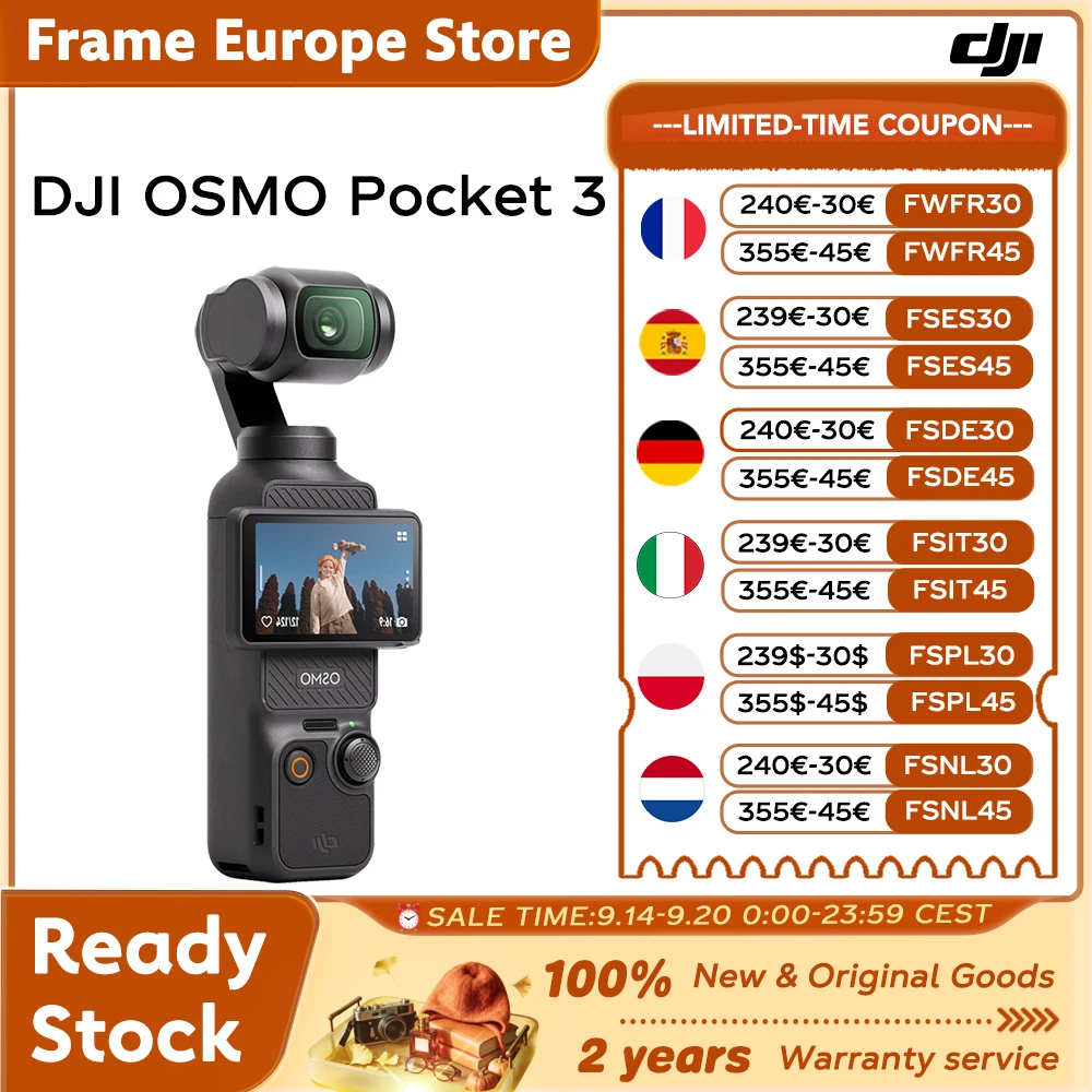 DJI OSMO Pocket 3, Potente Sensor de 1 Pulgada, 4K/120fps, Pantalla Táctil Giratoria de 2 Pulgadas, Original, Nuevo… — oferta en AliExpress
