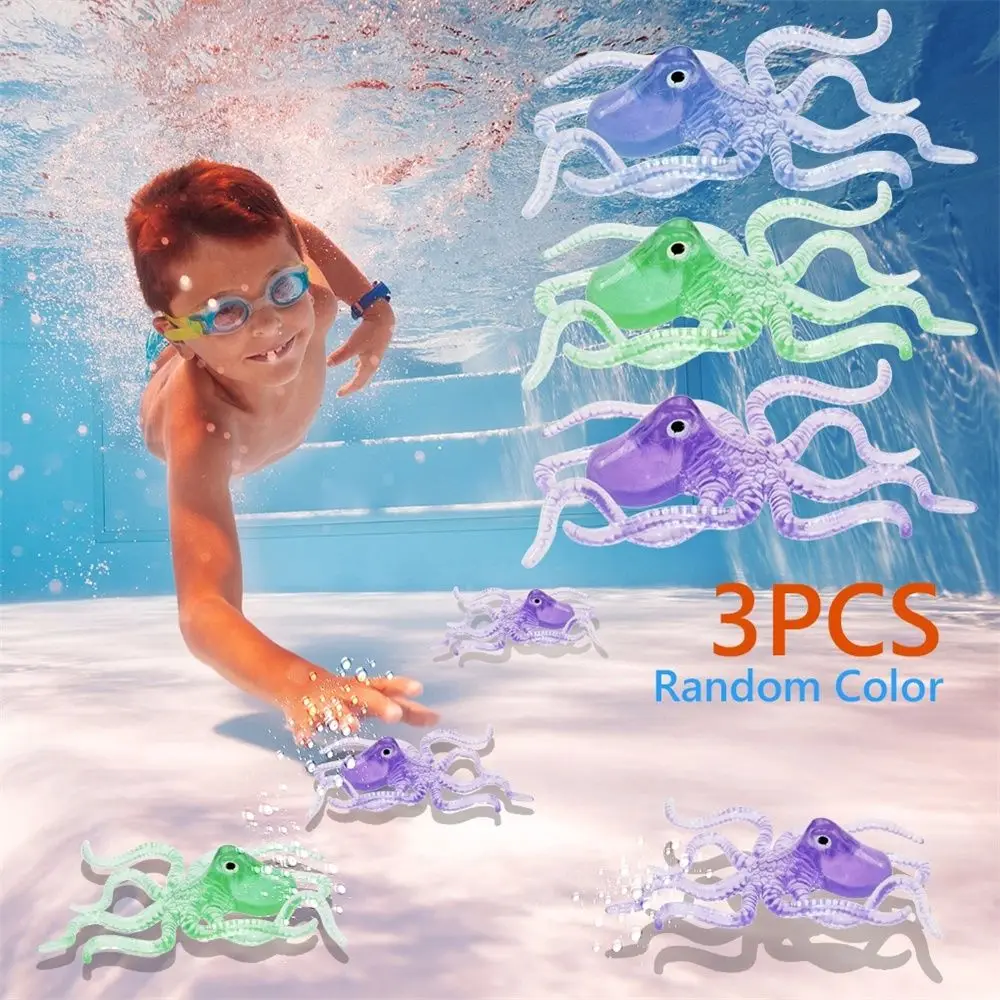 Accessori per piscine subacquee Set di giocattoli Giochi d'acqua Piscina Animali oceanici Giocattoli a forma di polpo Giocattolo da bagno Giocattolo per immersioni estive