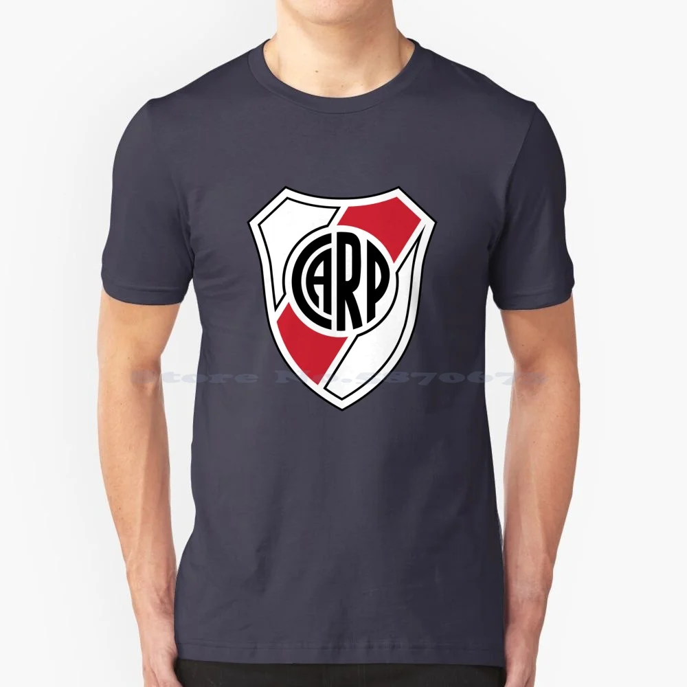 River Plate Crest / Logo T Shirt 100% Cotton Tee Soccer Football Sport Club Crest Logo Argentina South America River Plate La