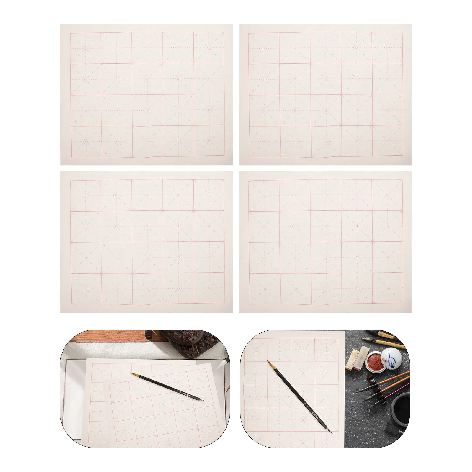 

100 листов бумаги для каллиграфии, высококачественная рисовая бумага для тренировки письма, легкие портативные листы для начинающих каллиграфов