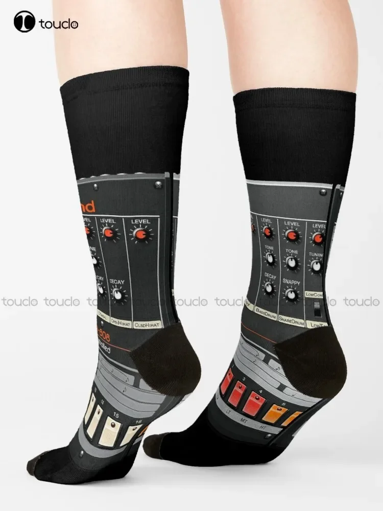 Classic Roland 808 Rhythm Composer Socks Mens Soccer Socks Christmas Gift Unisex Adult Teen Youth Socks Custom Women Men