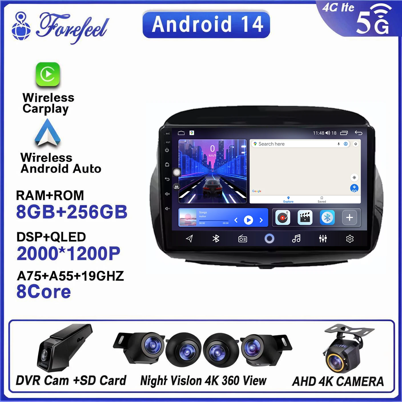 

Android 14 For Honda FRV FR-V EDIX 2004 2005 2006 2007 2008 2009 Touch Screen No 2din DVD Auto Radio GPS Navigation HeadUnit CPU