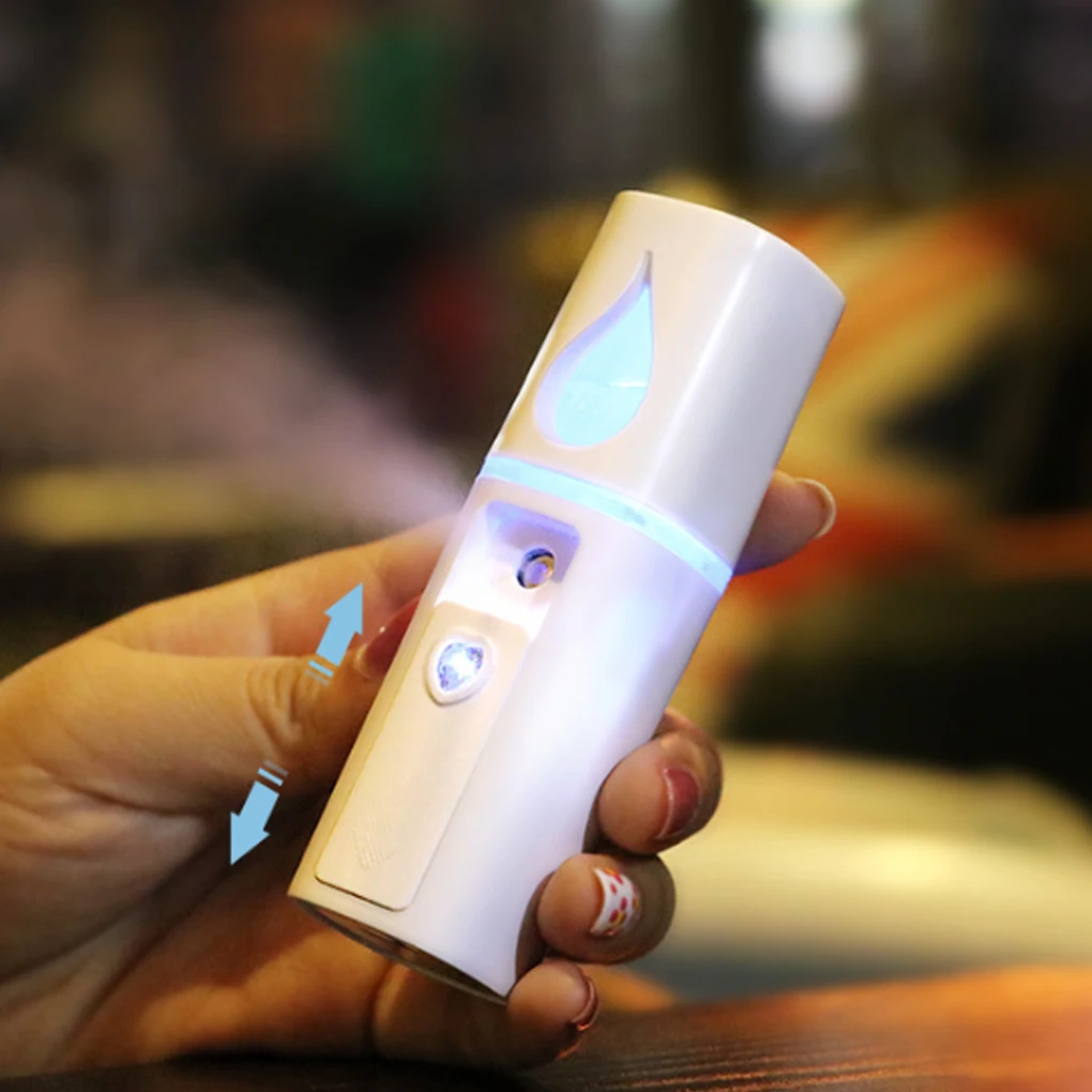 Mini pulverizador de névoa nano vaporizador facial Umidificador USB recarregável Nebulizador hidratante facial Ferramentas de cuidados com a pele de beleza Refrigerador