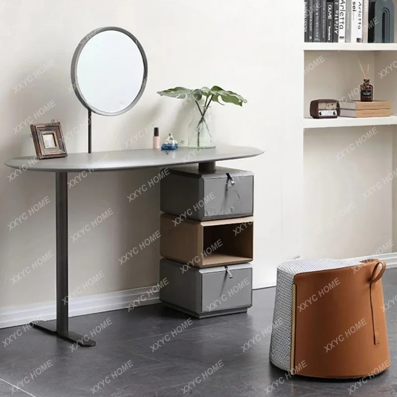 NN  Dressing Table Light Luxury Minimalist New  Table Bedroom Modern Storage Cabinet Coiffeuse De Chambre Furniture