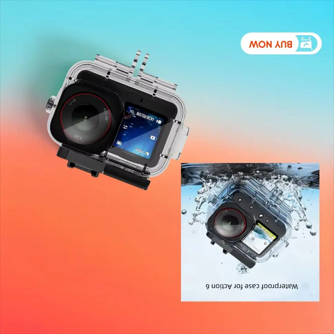 

70M Waterproof Housing for DJI Action 6 - Shockproof Dustproof Underwater Diving Case for Action Cameras