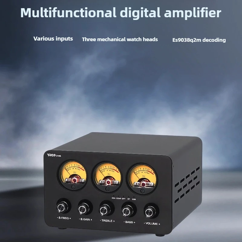 

D185 Dual Core TPA3255 2.1 Home Power Amplifier, Coaxial USB Mini Bluetooth 5.4 Power Amplifier ES9038 Decoding Sound Amplifier