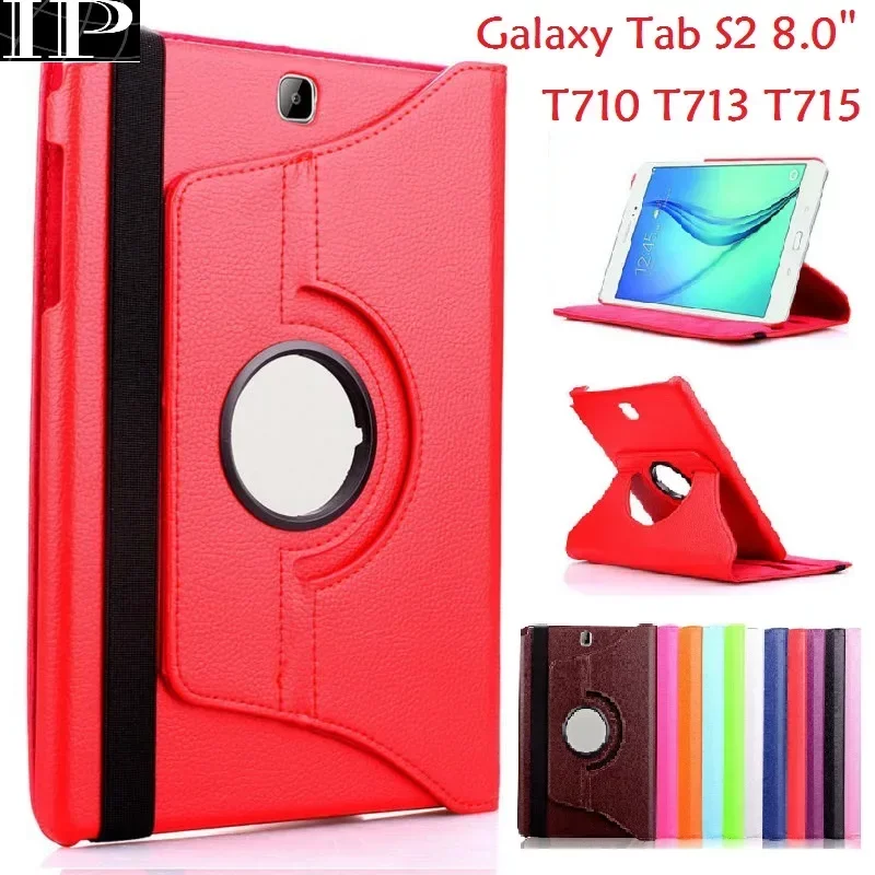 

8.0'' Flip Case for Samsung Galaxy Tab S2 8.0 T710 T713 T715 Case 360 Rotation Stand Cover for Samsung S2 8.0 T710 T715 Case