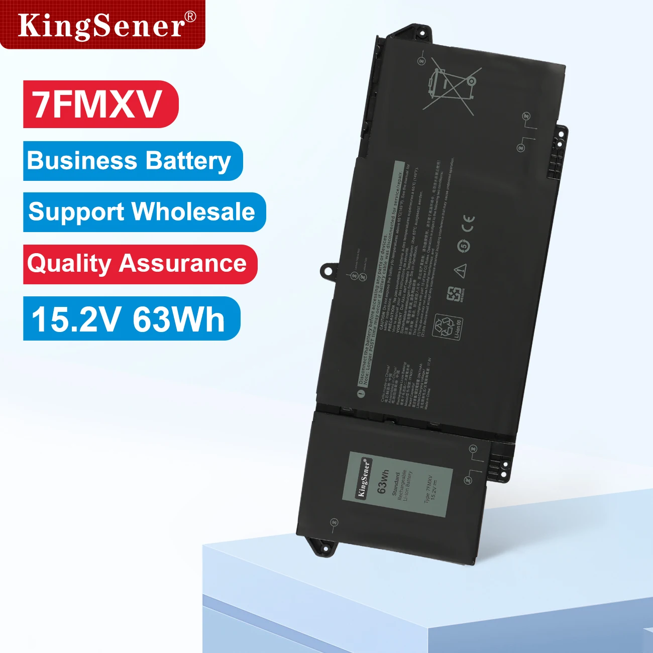

KingSener 9JM71 7FMXV Laptop Battery For DELL Latitude 5320 7320 7420 7520 Series HDGJ8 MHR4G TN2GY 4M1JN 1PP63 11.1V 42WH