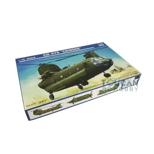 Trumpeter 01622 1/72 CH-47D Chinook Transport Helicopter Static Kit Model DIY for Collecting TH05334-SMT2