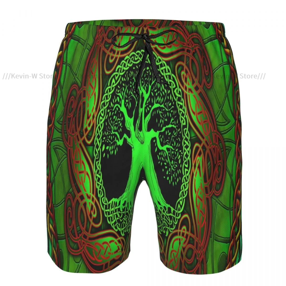 Swimsuit Beach Quick Drying Trunks For Men Celtic Tree Of Life Swimwear Briefs Board Shorts Fast Dry Beachwear