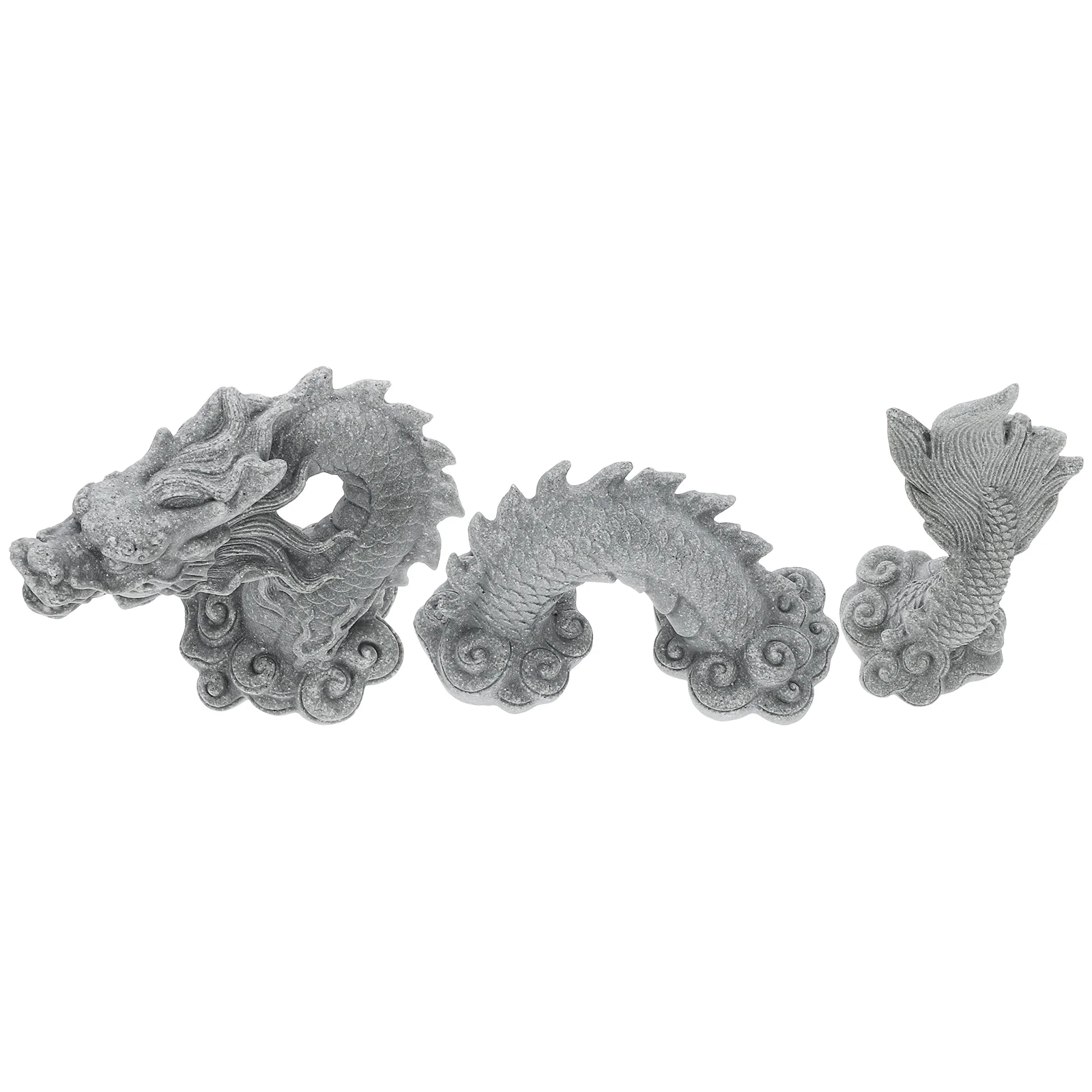 Fish Tank Decorations Tea Pet Dragon Statue Decorative Desk Resin Craft Household