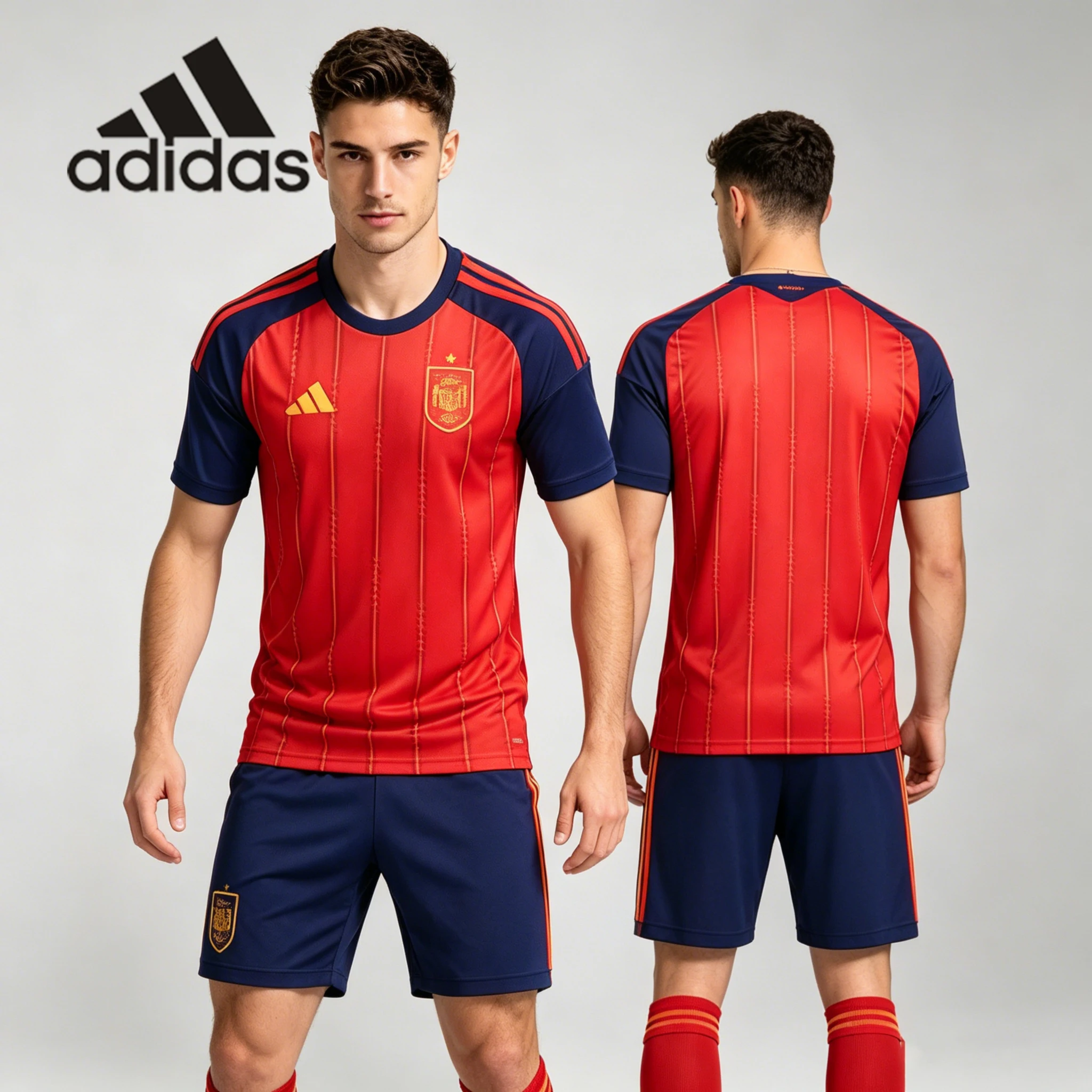 26 nat jerseyAdidas Spain 2026 FIFA World Cup Home Fan Soccer Jersey & Shorts Set JN4396+JN4390