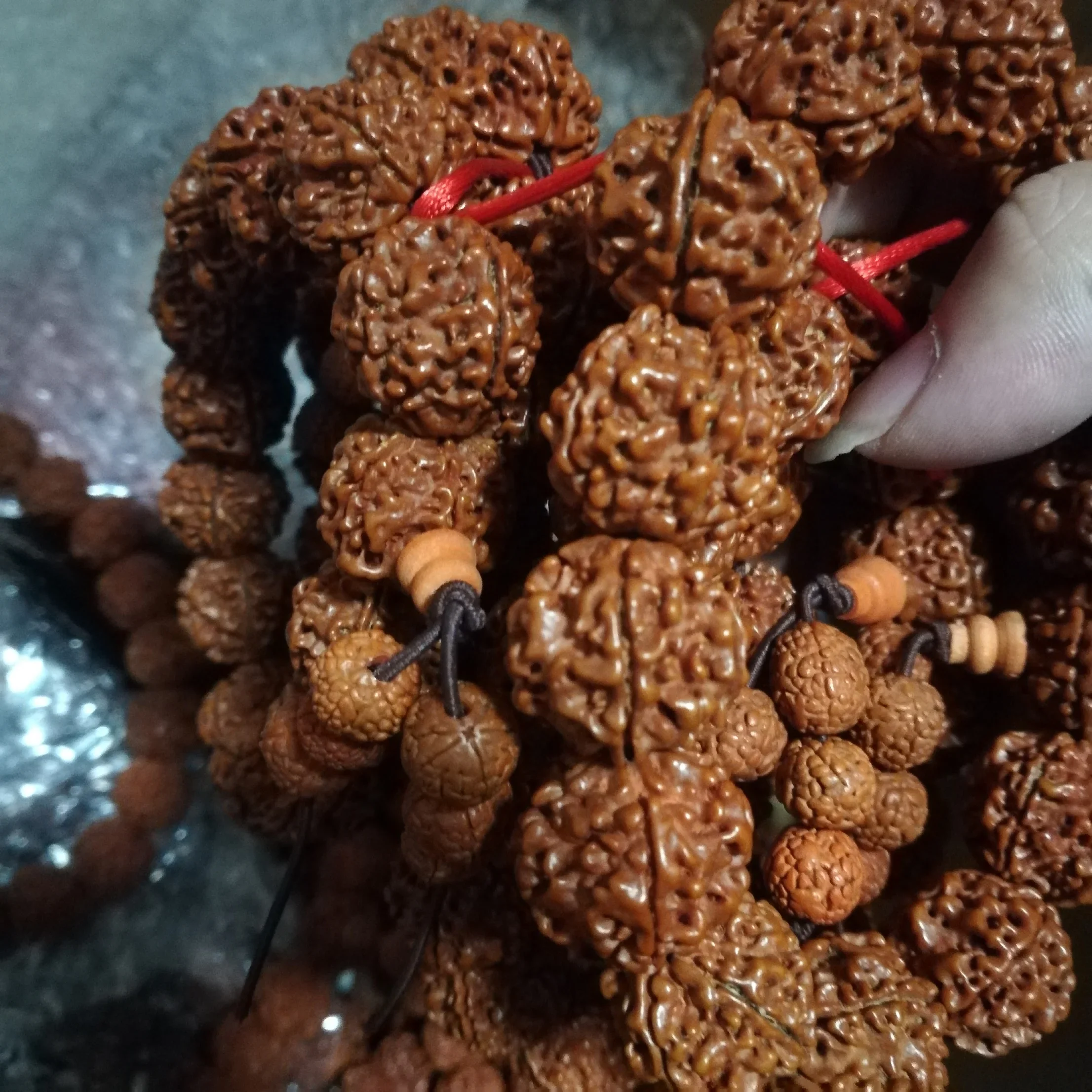 Nepal Five-petal Rudraksha Hand String Natural Bodhisattva Beads Hand String Creative Geometry Stationery Jewelry Gift Wholesale