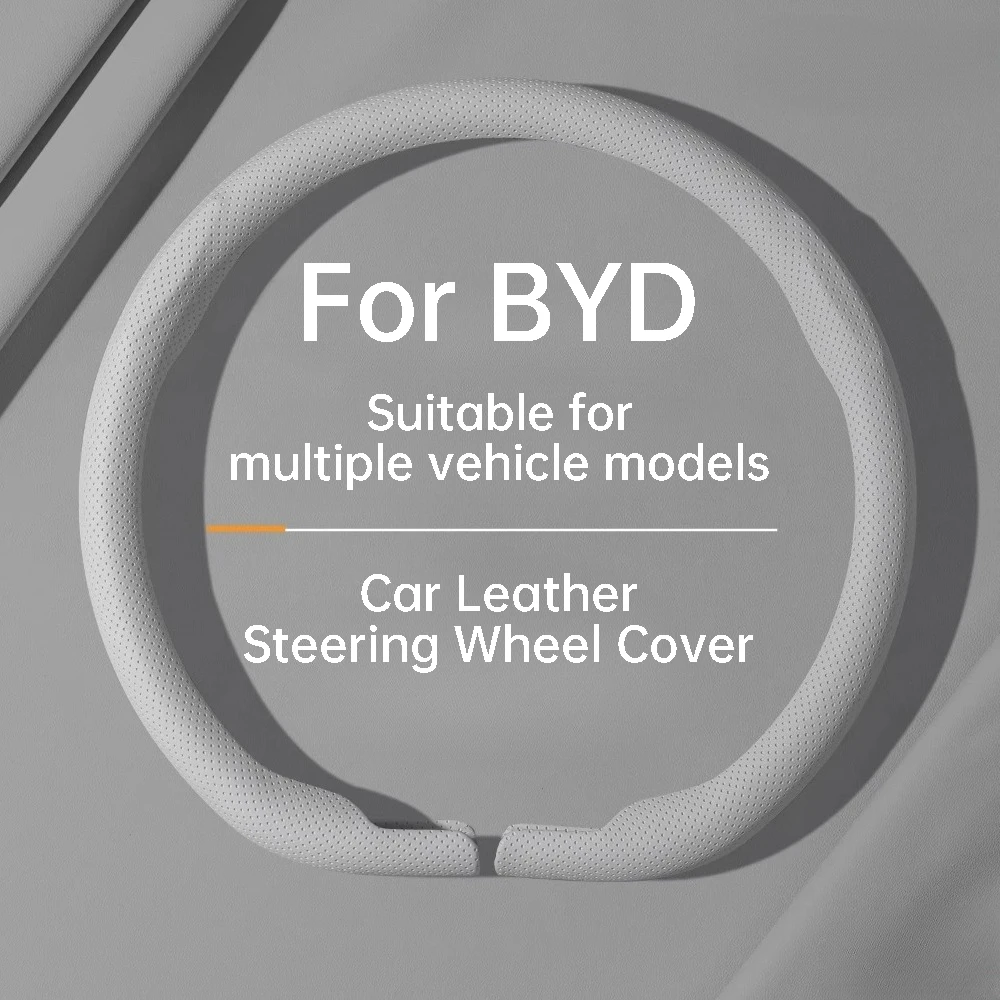 For BYD Dolphin Denza B5 Dolphin Surf Han EV Seal U Sealion 6 8 ATTO 2 3 8 Tang Seal 6 EV DM-i Car Leather Steering Wheel Cover