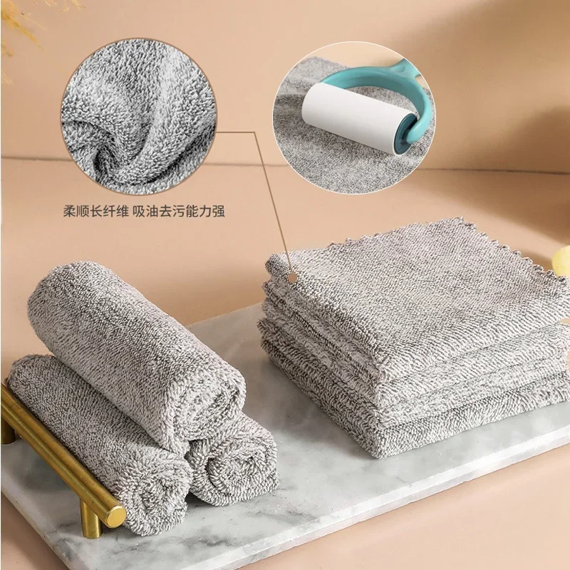 20 PCS Microfiber Glass Cleaning Cloth Rags Super Absorbent Hand Wipes Dish Cloth Kitchen Cleaning Cloth Car Wash Drying Cloth