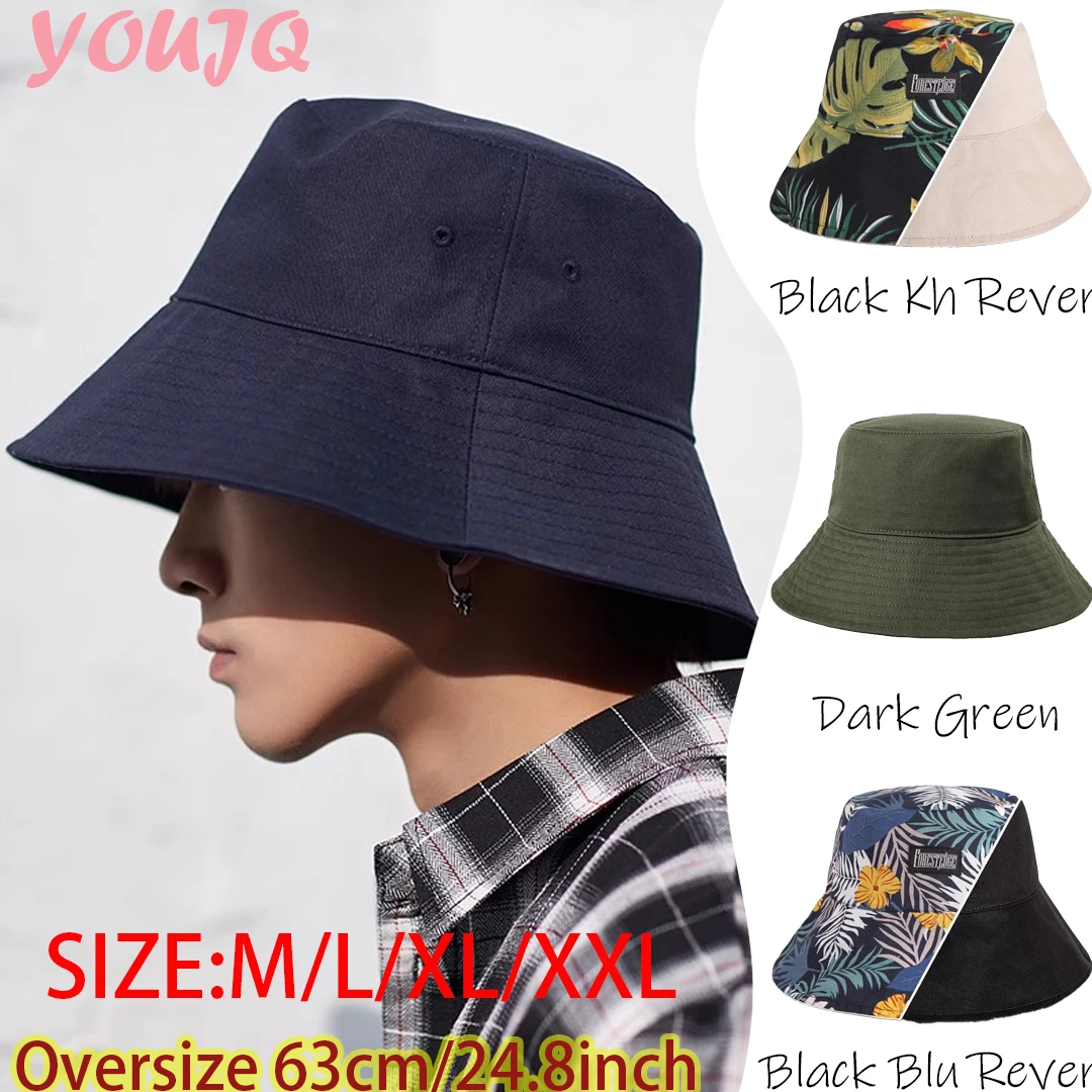 

XXL 63CM Большая голова Мужские шляпы от солнца большого размера для женщин Пустая рыбацкая кепка из чистого хлопка Панама больших размеров Панама сомбреро