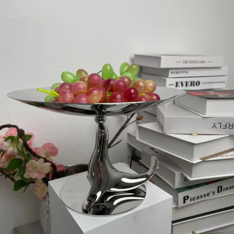 Light luxury living room creative fruit plate, high-value tableware, dining table fruit plate
