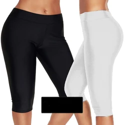 Pantaloncini sportivi da ciclismo in vita elastica pantaloni da Yoga da donna Quick Dry 3/4 pantaloni da corsa Leggings da palestra Crop femminili collant Fitness 2023