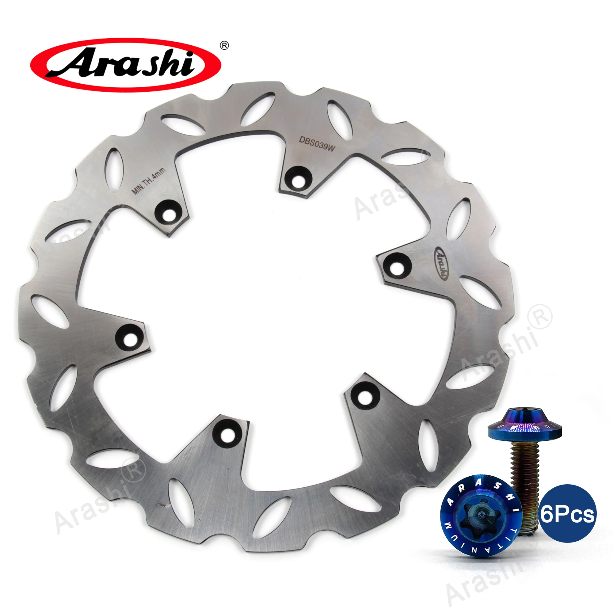 

ARASHI DRZ400SM 2005 - 2021CNC Rear Brake Disc Rotor Disk For SUZUKI DRZ-SM 400 2010 2011 2012 2013 2014 2015 2016 2017 2018