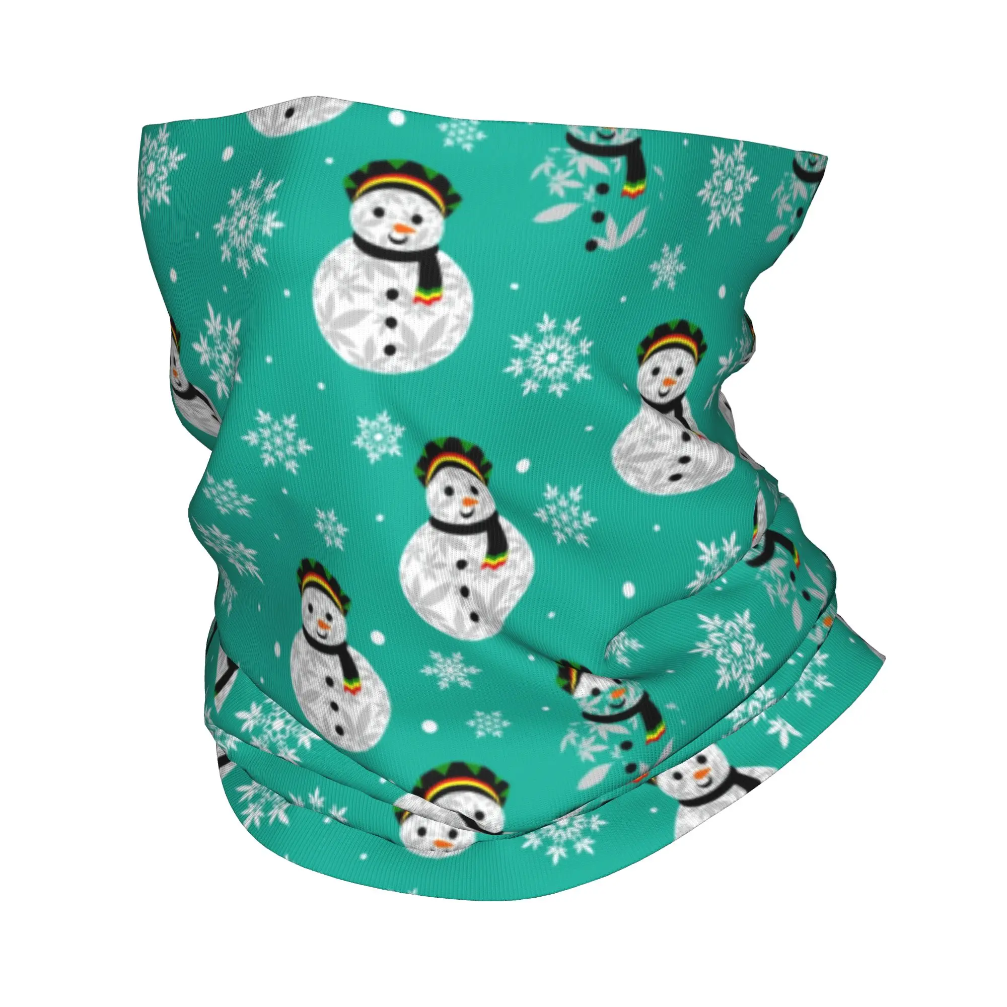 

Custom Christmas Winter Headband Neck Warmer Men Women Hiking Hunting Tube Scarf Snowman New Year Gnome Face Bandana Gaiter