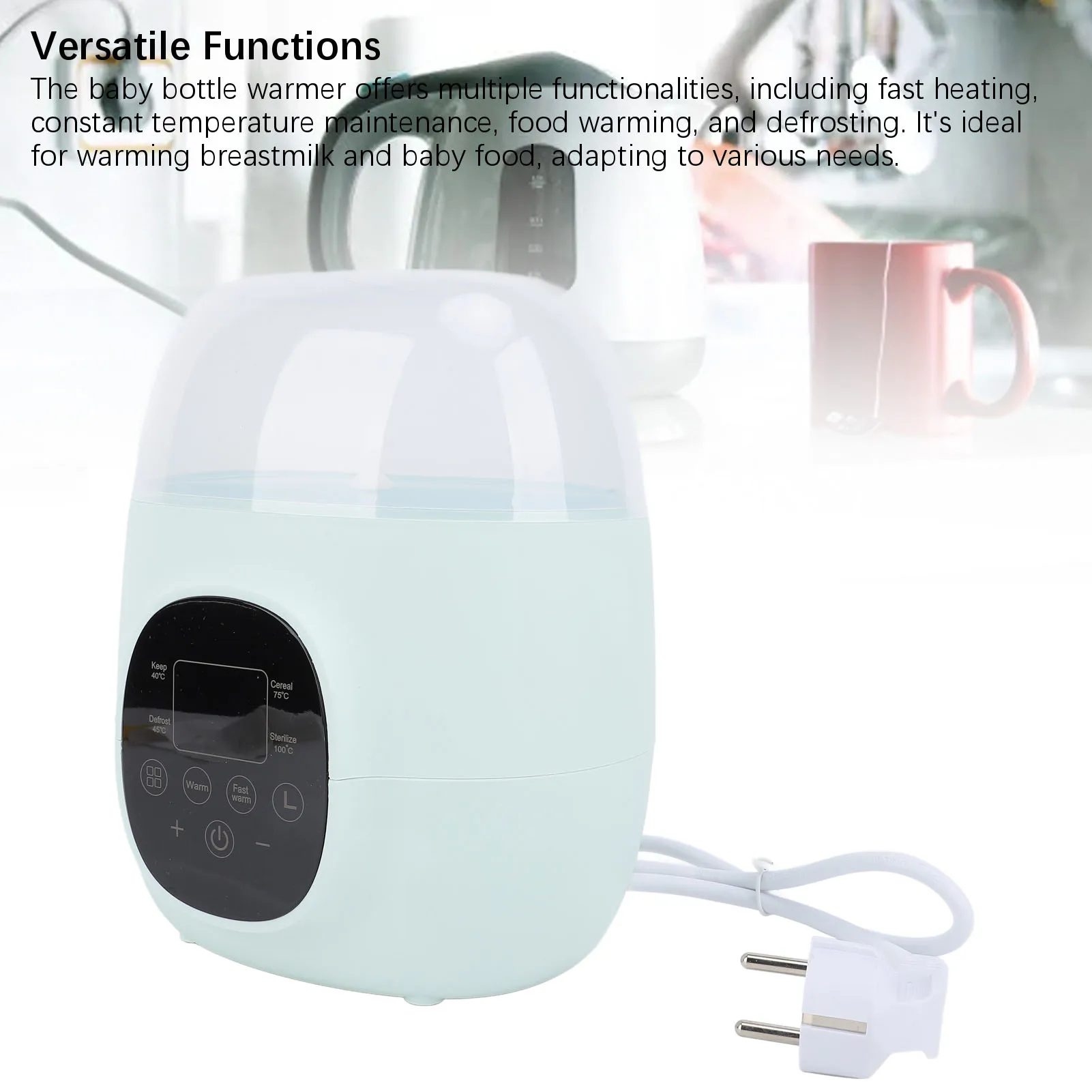 زجاجة أطفال أكثر دفئا 200 واط PP متعددة الوظائف تسخين سريع أغذية الأطفال جهاز تسخين الحليب مع تذويب لحليب الأم جميع أحجام الزجاجات