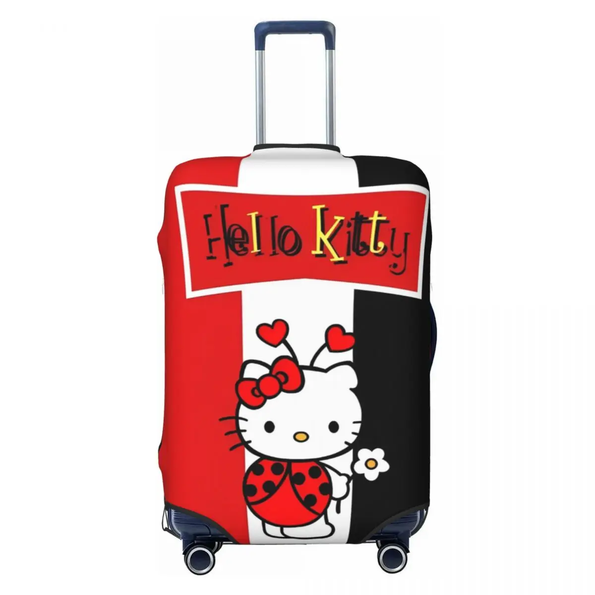 Kawaii Hello Kitty Sanrio Anime Suitcase Cover Holiday Cruise Trip Elastic Luggage Accesories Protector