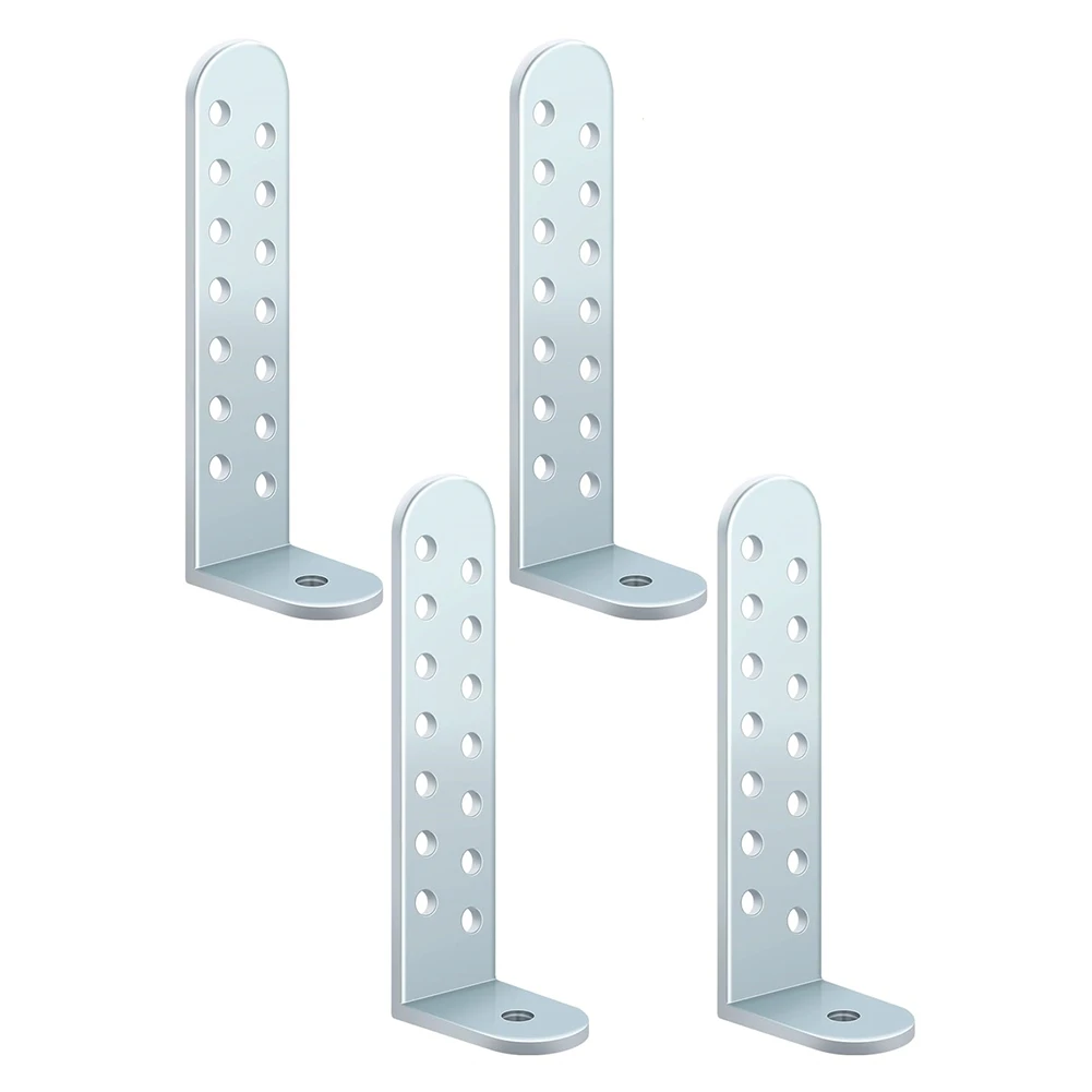 

A20F-Condenser Pad 4-Pack With Brackets And Screws 4-1/4" Hurricane Clips For Concrete& Masonry Installation