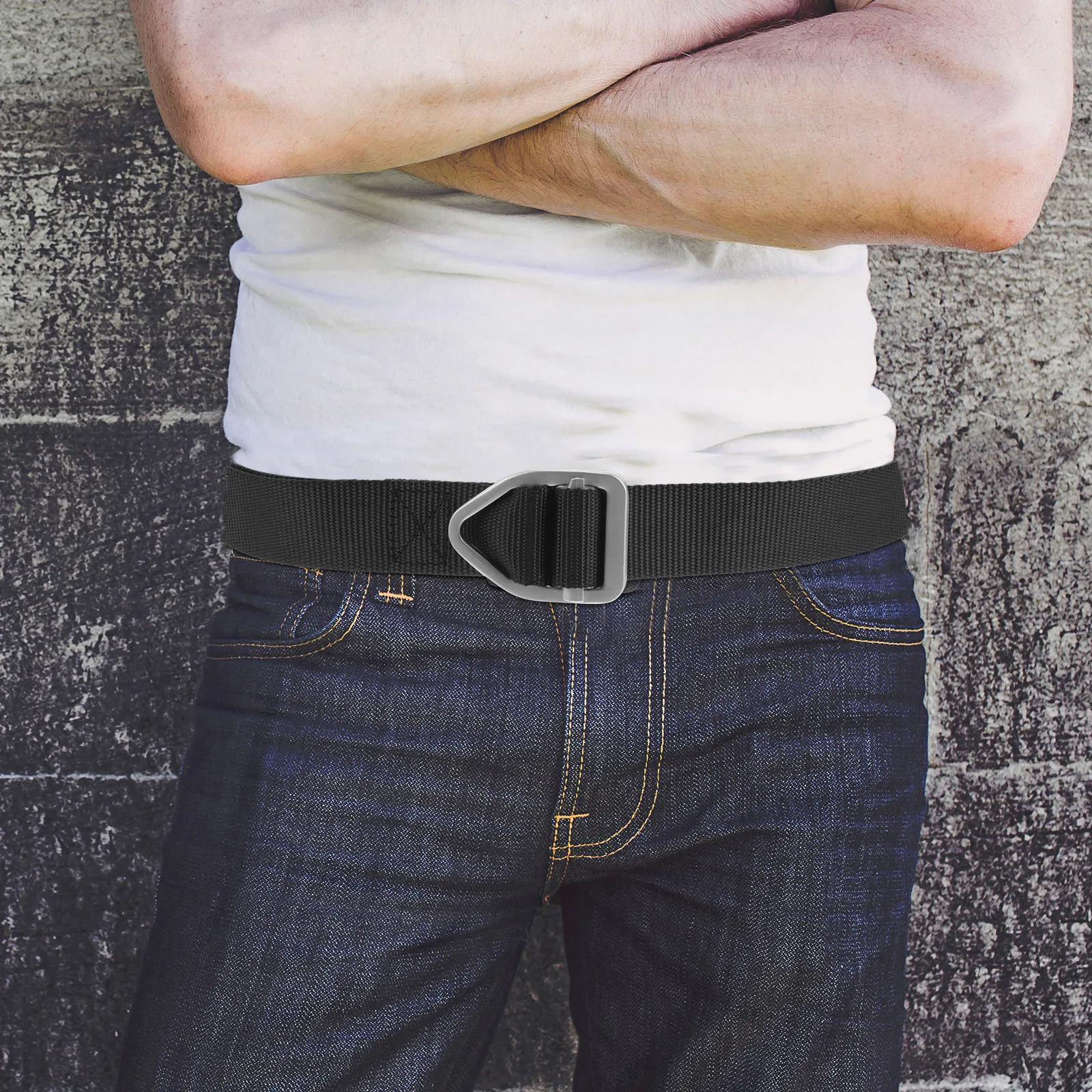 

Canvas Belt Black Outdoor Work Belts for Men Women Adjustable Length Hiking Camping Style Practical Design