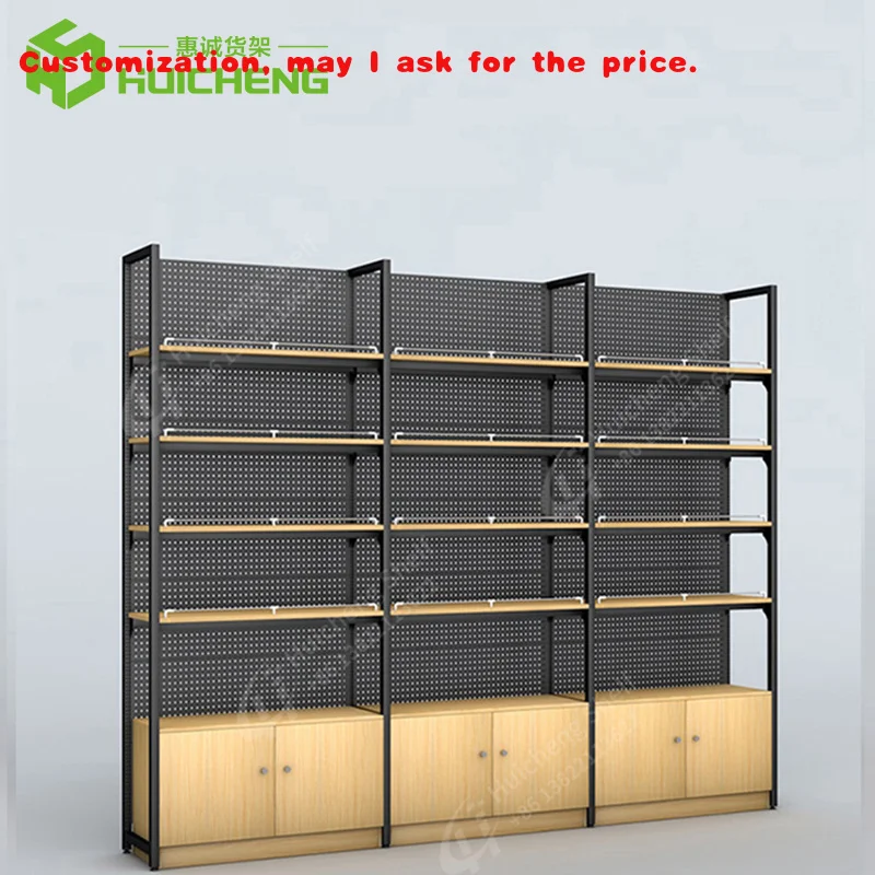 

Изготовленный на заказ. Индивидуальные современные легкие деревянные стальные полки, стеллаж для выставки товаров в супермаркете, современный супермаркет