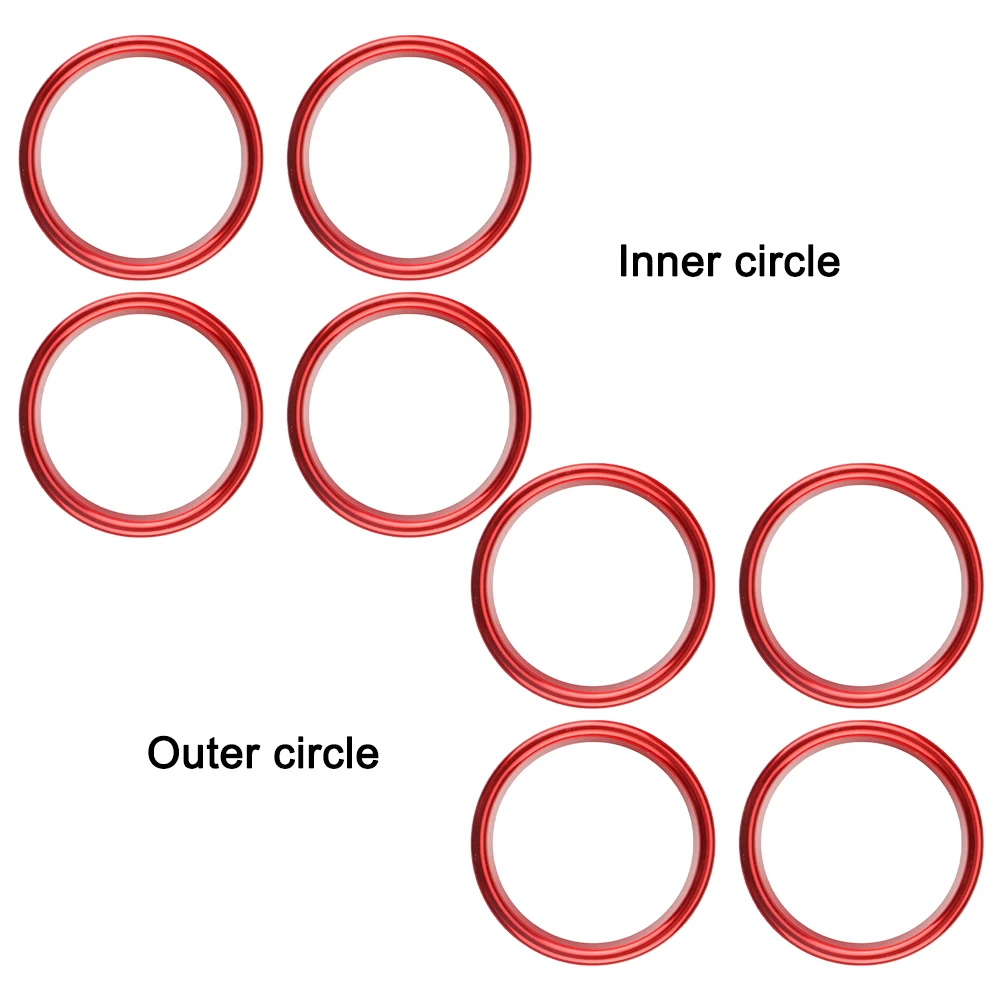 

Эстетическое обновление автомобиля Декоративное кольцо на выходе воздуха Обновление автомобильного стиля 50,98 мм 53,28 мм Простая установка