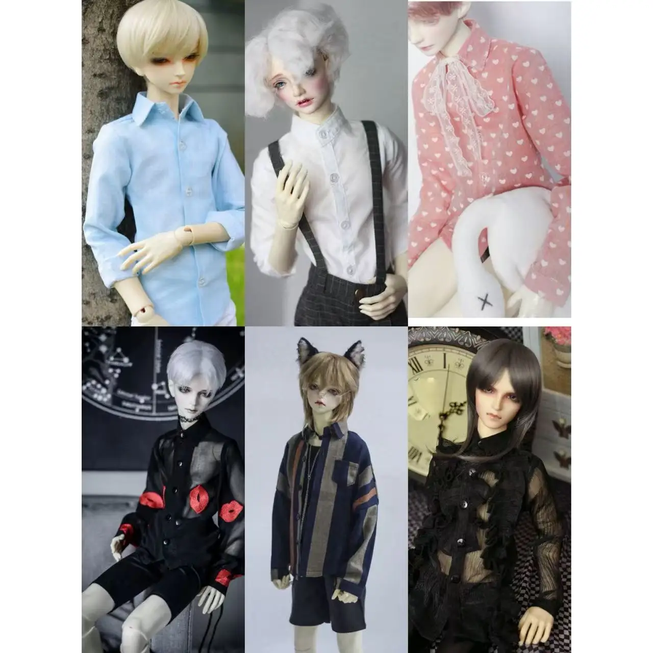 

BJD Многие деловые рубашки, одежда для 1/4 1/3 24 дюйма, мужская одежда MSD SD17 DK DZ AOD DD, одежда для кукол