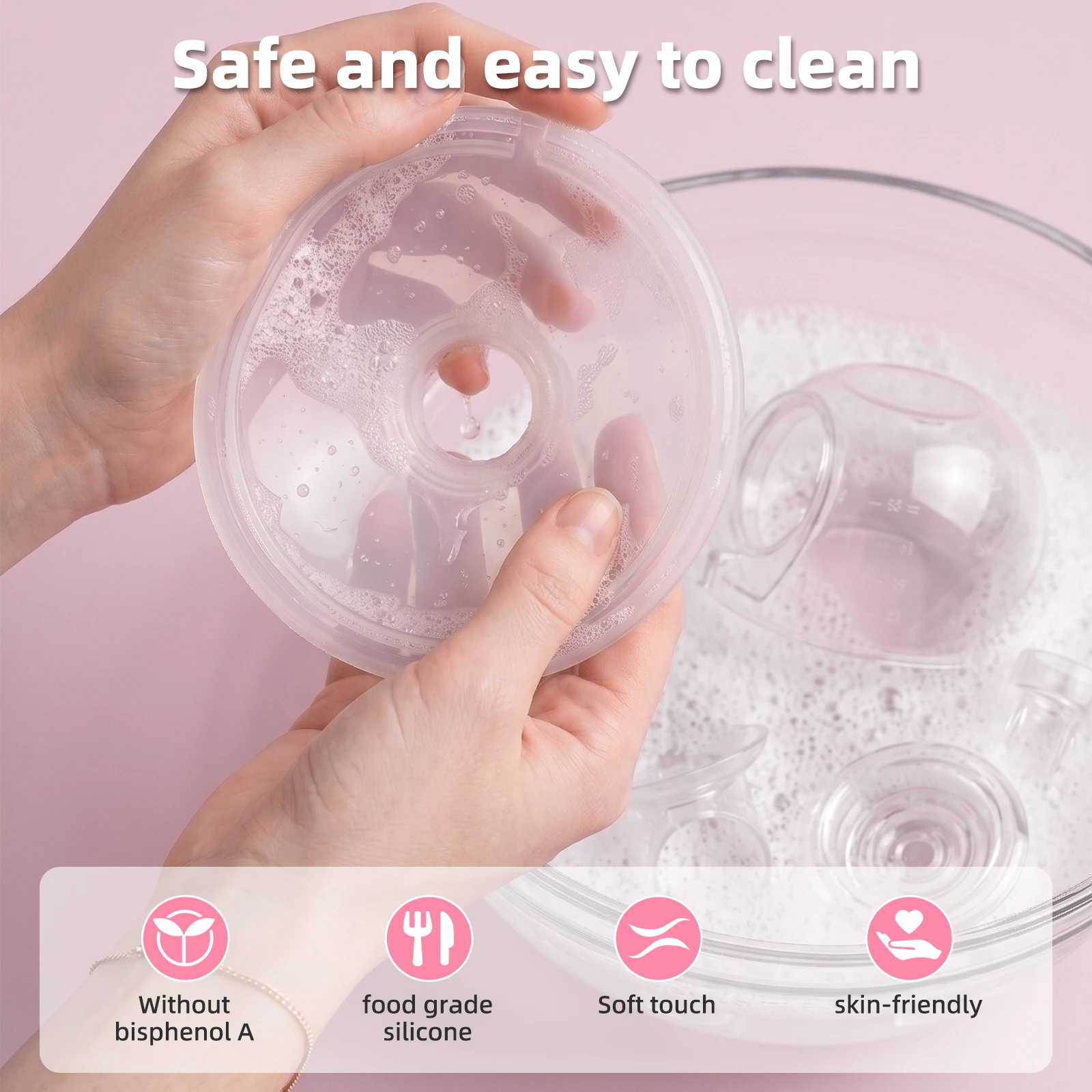 Wearable Breast Pump Hands Free of Longer Battery Life & LED Display, Portable Electric Breast Pump with 4 Modes & 9 Levels