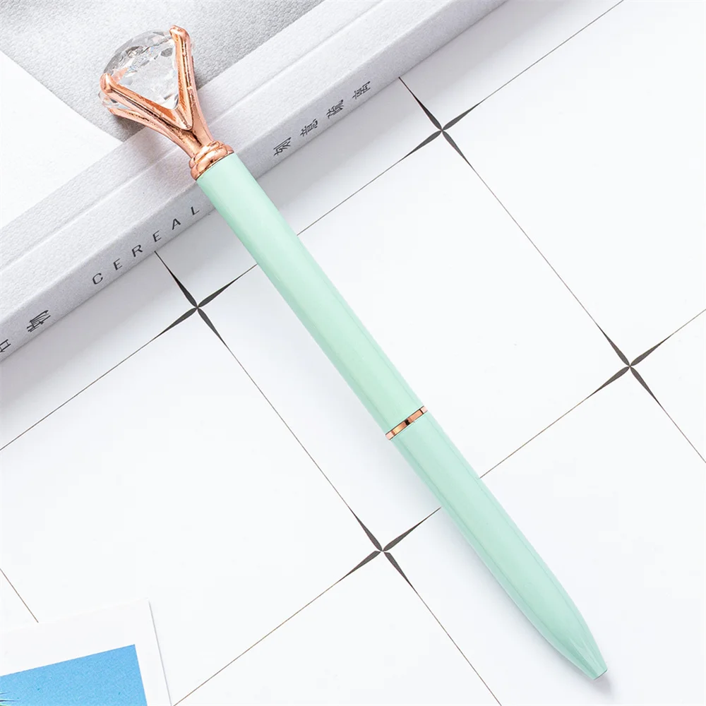 Schwarzer Stift, die perfekte Geschenkauswahl, stilvolles Design, Kristall-Kugelschreiber, glattes Schreiberlebnis, Schreibwarenstift für den Hausgebrauch