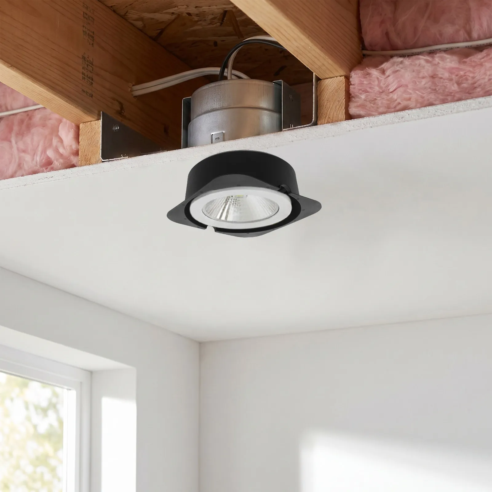 Fireproof Downlight Cover Insulation Hood Attic Vapor Barrier Housing Draft Stop Shield Loft Ceilings Residential Electricians