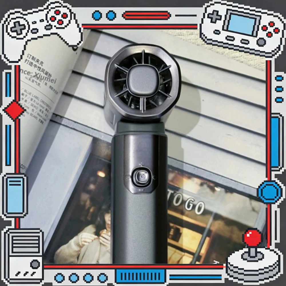 Mave MF138 Handheld Small Fan Semiconductor Refrigeration Handheld Fan High Speed Turbine Motor Light Weight Low Noise Gifts