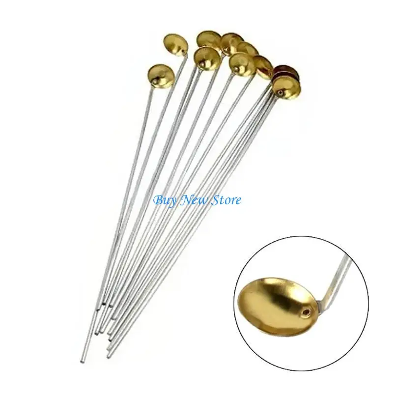 

20CE 10x/Set Burning Spoons Laboratory Spoons Heating Spoon Laboratory Teaching Instrument for Lab Experiments