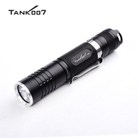 TANK007 K9 Outdoor Mini Flashlight  200M 800LM Straight Shape PortableFive-speed Light Mode Anti-slip High PowerTorch