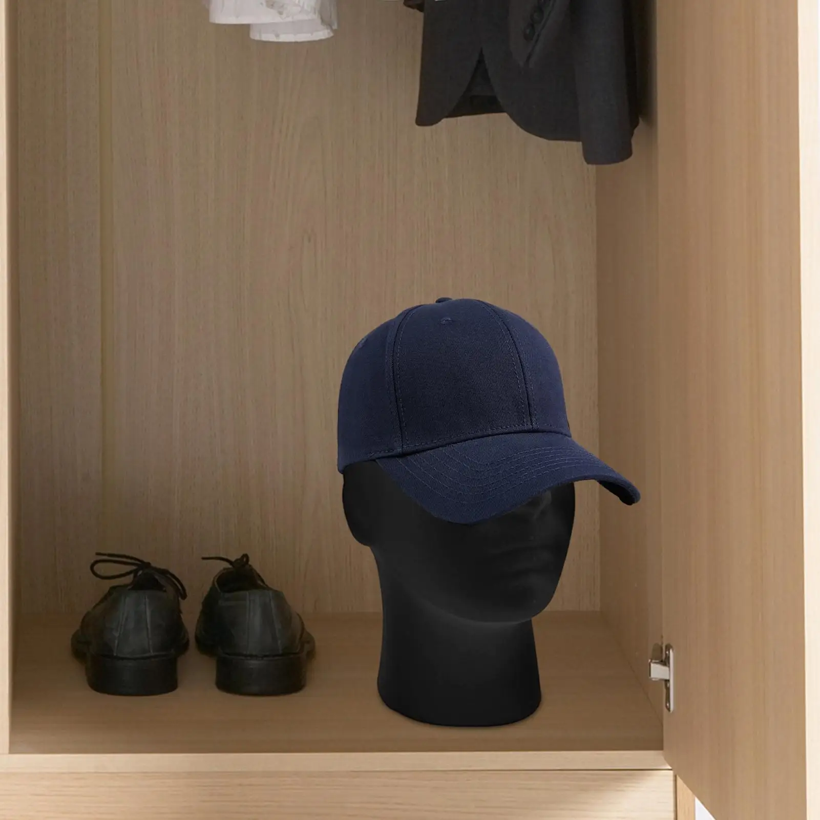 عارضة أزياء رئيس رغوة الأسود المخملية المعرضة القزم رئيس شعر مستعار عرض التجميل الجمال عرض نموذج الرف للشعر المجوهرات