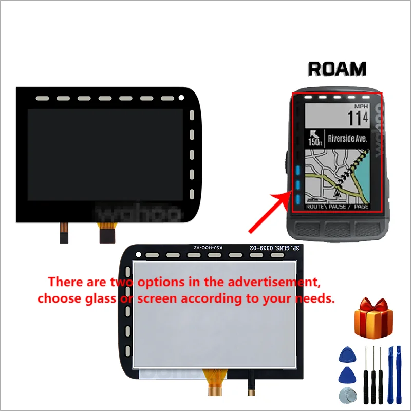 For WAHOO ELEMNT ROAM (WFCC4) computer bicycle road bike mountain bike GPS screen LCD screen repair and replacement