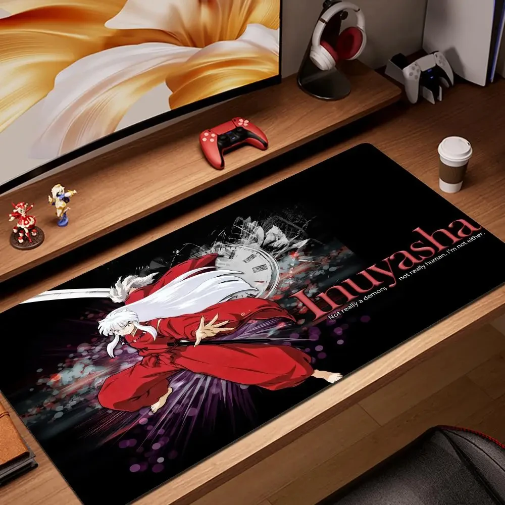Mouse Gamer Inuyasha Pc Gaming Accessories Deskmat Mause Pad Mausepad Rubber Mat Mousepad Mats Keyboard Cabinet Laptops Pads Xxl
