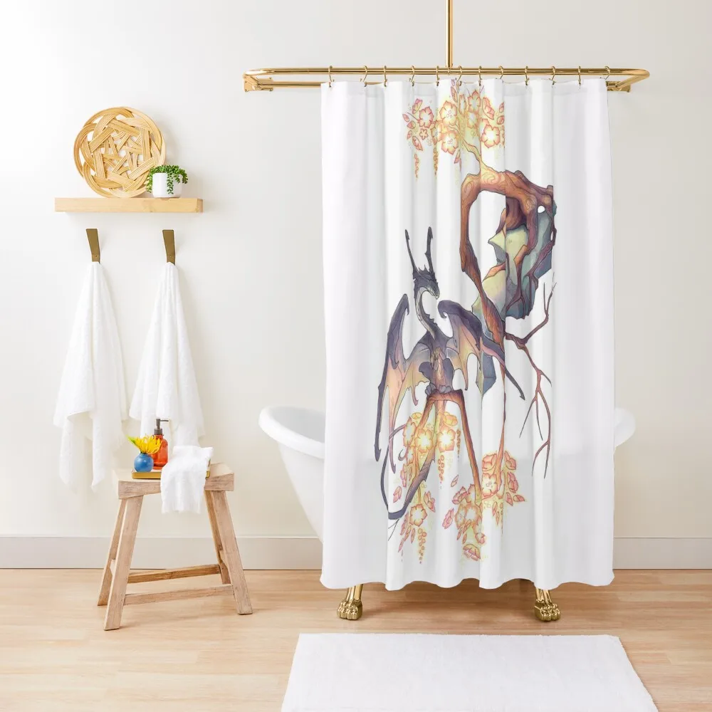 

glowflower Shower Curtain Waterproof Fabric Shower Bathroom Fabric Bathroom Decor For Bathrooms Curtain
