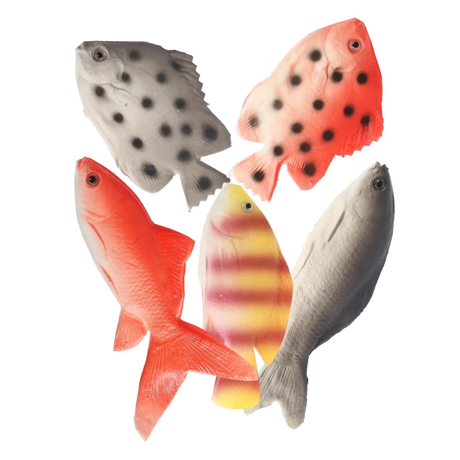 5個入りリアルな魚のシミュレーションpu人工海洋生物装飾海洋動物学習教材家庭写真撮影用