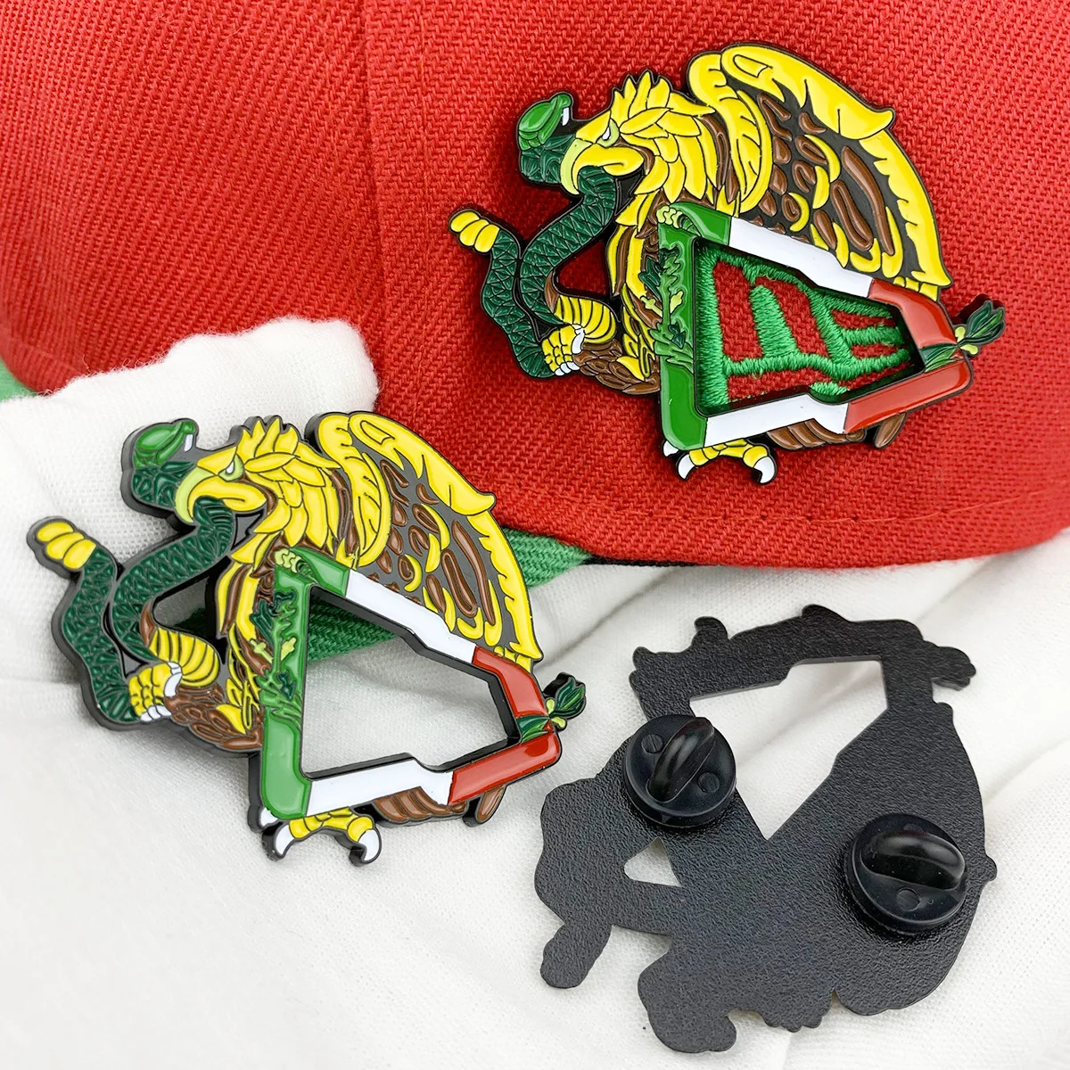 Mexican Eagle Badge Decoration Hat Pin New Era Paint Pin Clothing Hat Clip Team Emblem