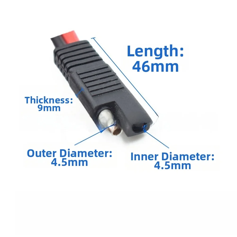 Quick Release Connector Motorcycle Charging Adapter For Motorcycle Maintenance 1.0-meter SAE To O Type Terminal Adapter