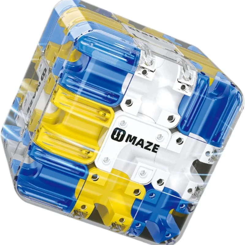 Bambini 3D Labirinto Palla Roller Cube Interattivo STEM Giocattolo di Apprendimento per Adolescenti Alleviare Lo Stress Divertimento Abilità Cognitiva Regalo Di Natale