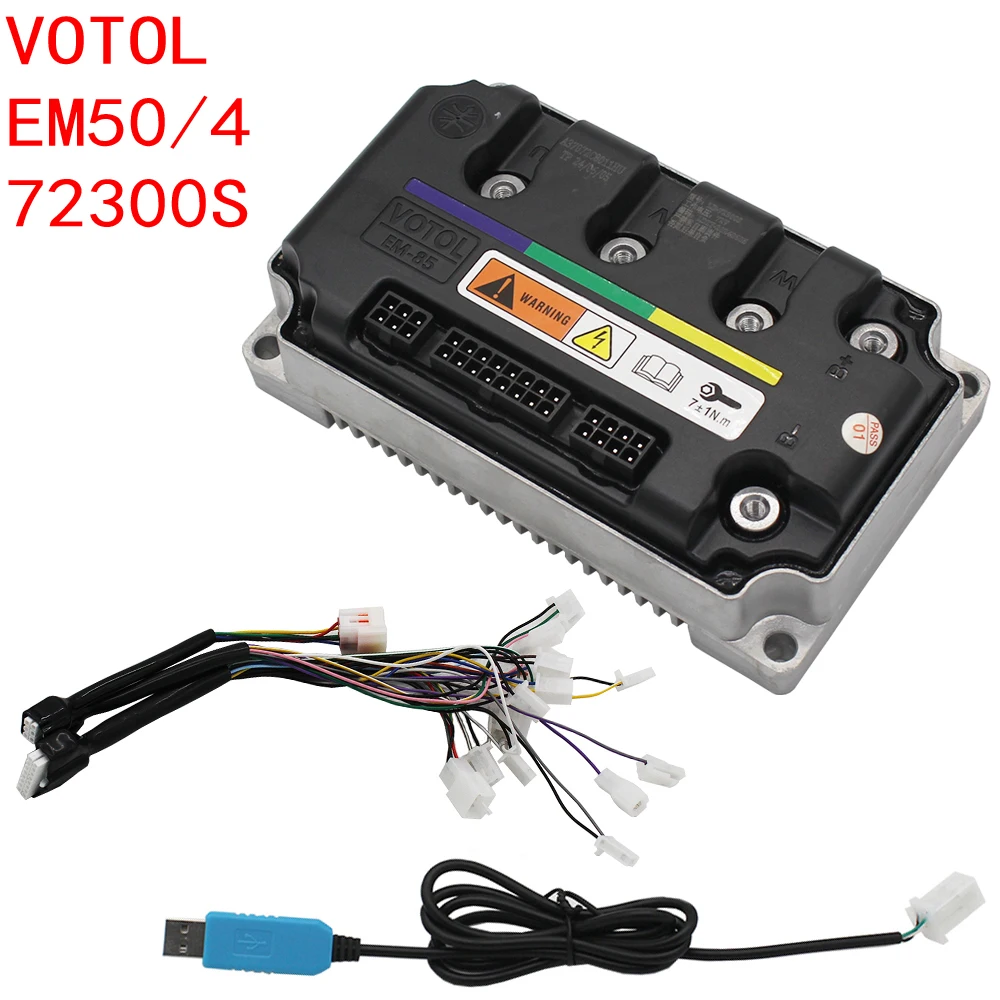 VOTOL EM85 Programmable 48V 60V 72V 85A72300S Sine Wave Controller Suitable for electric scooter 1000W-2000W motor controller