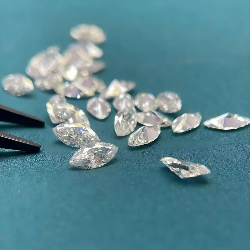 

Marquise Cut Lab Grown Diamond 0.5 1.5 2ct DEF Color VVS VS 3EX CVD HPHT for Jewelry Making