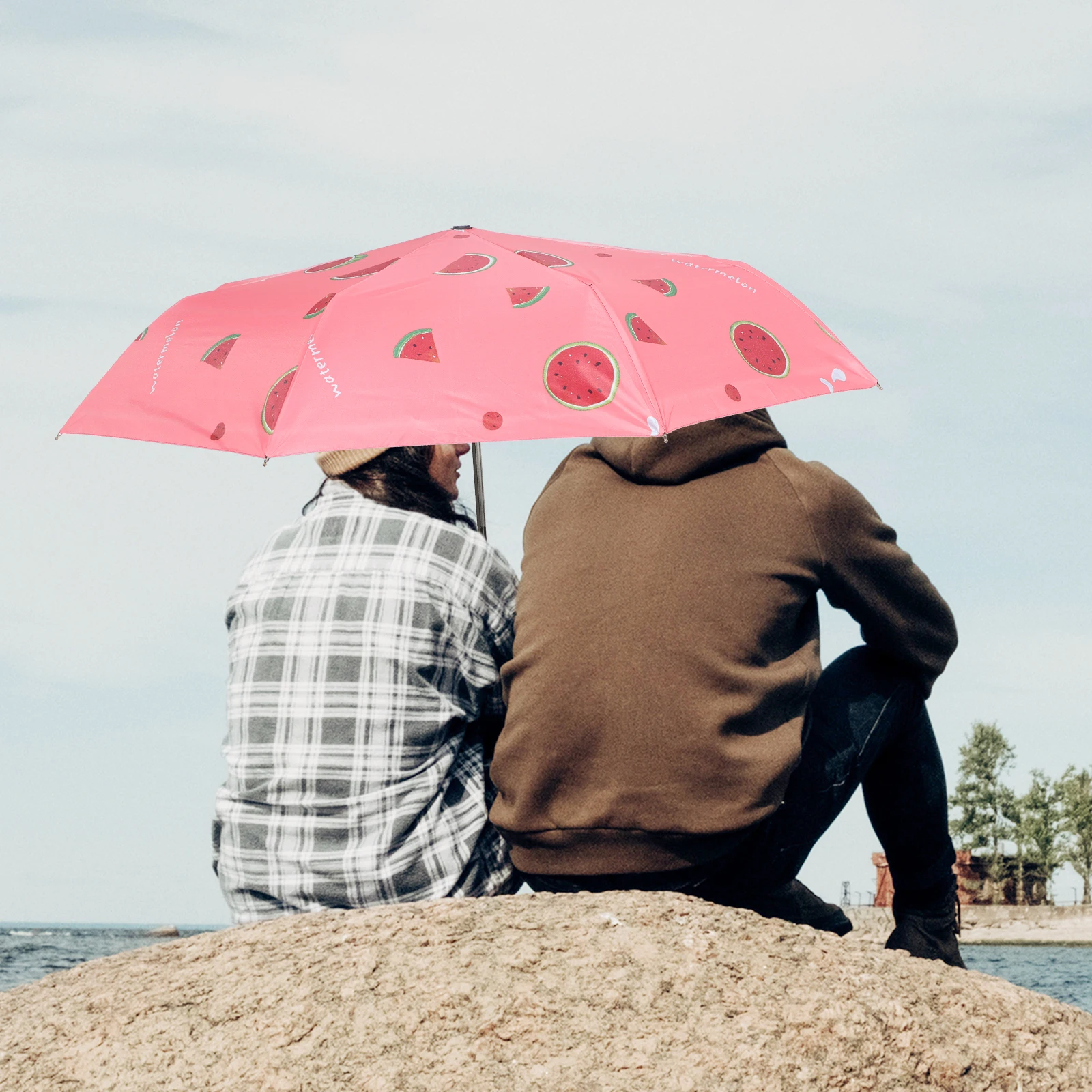 

Automatic Sun Lightweight Foldable Impact Cloth Girls Portable Pocket Summer Supply Six Folding Umbrella Rain Outdoor